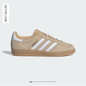 Adidas Gazelle Indoor Women's Sneakers - Beige and White
